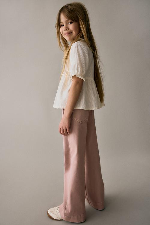 Flared leg jeans - light dusty pink