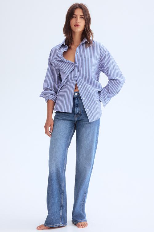 Bootcut high jeans - denim blue 