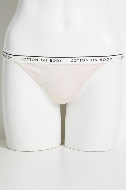 Branded Cotton Tanga G String Brief 5Pk - multi