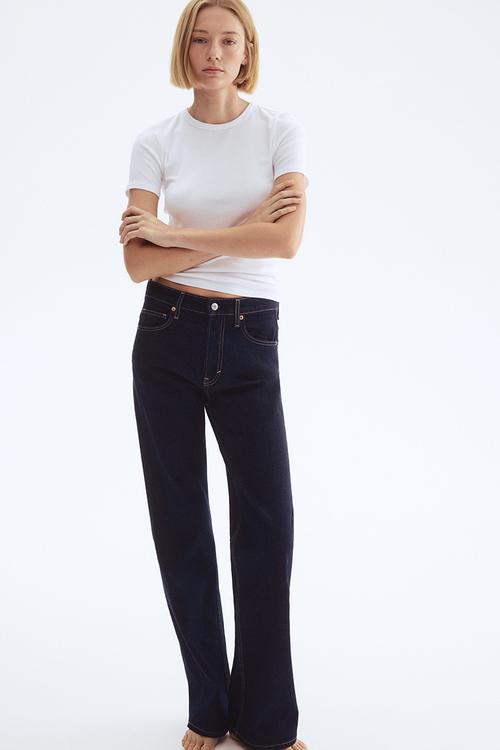 Bootcut high jeans - dark denim blue