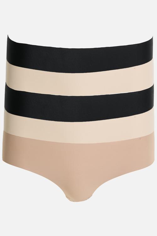 The Invisible Bikini Brief 5Pk - Black/Frappe/Maple Sugar/Black/Frappe