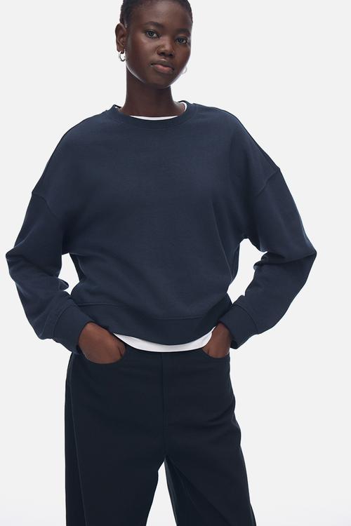Sweatshirt - navy blue
