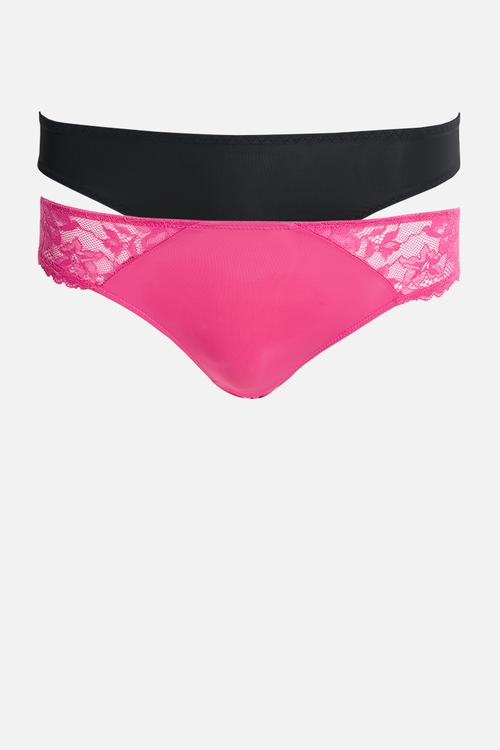 Willa-2pp brief - pink & black