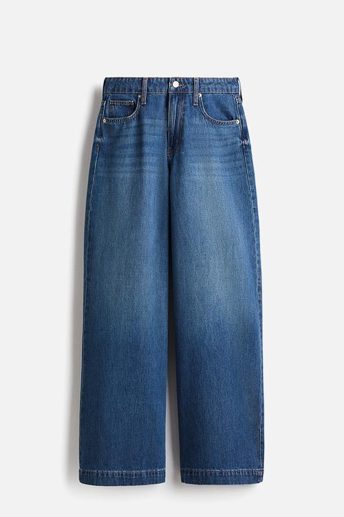 Wide high jeans - denim blue