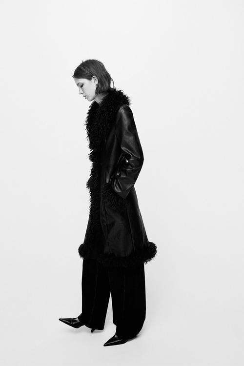 Coat charlote - black