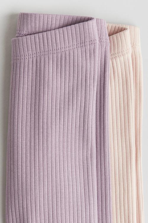 2-Pack leggings - light purple & light pink