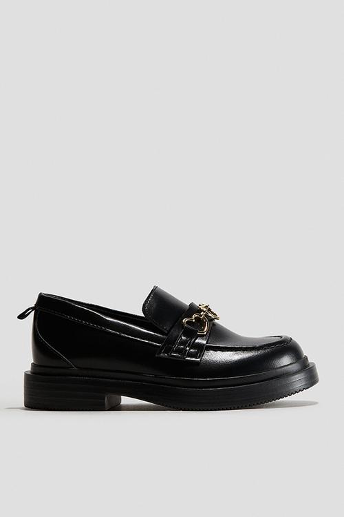 Loafers - black hearts