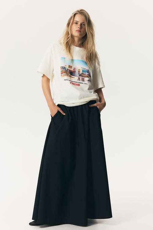 Oversized printed T-shirt - white,multi
