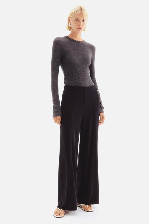 Wide trousers - black