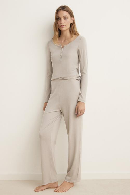 Pyjama t-shirt balance- stone