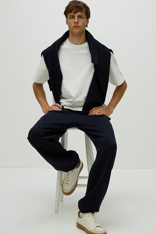 Relaxed fit sweatpants - dark blue