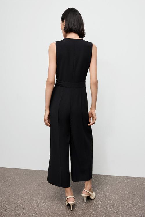 Jumpsuit terry - black