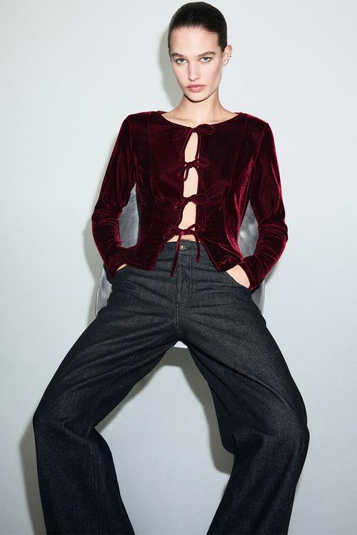 Blouse xaranja - dark red