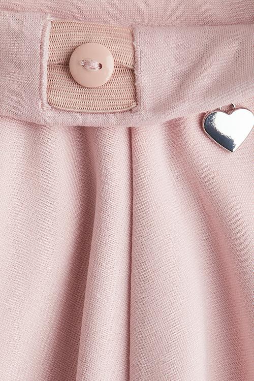 Jersey skirt - light pink heart 