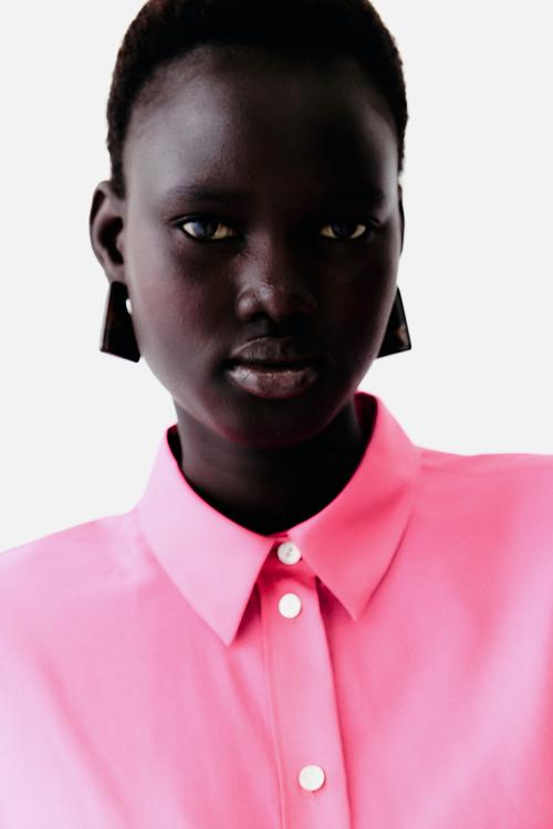 Oversized shirt - bright pink 