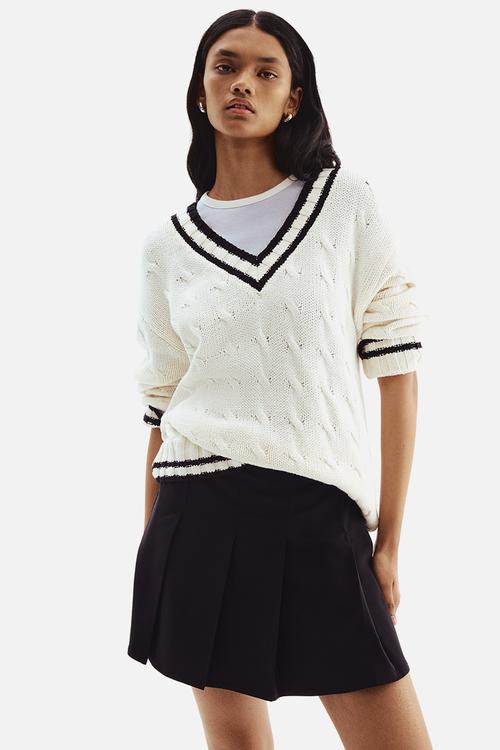 Pleated skirt - black