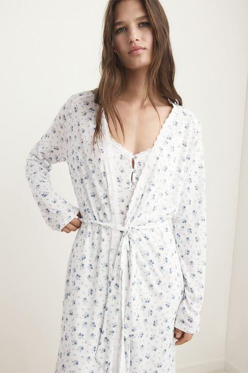 Dressing gown ario- white