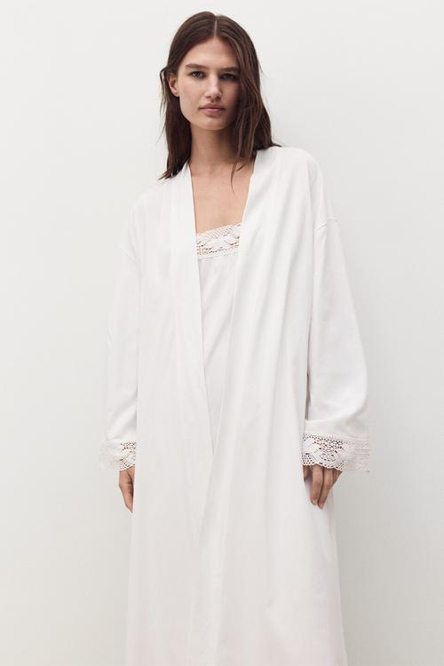Dressing gown mirna- white