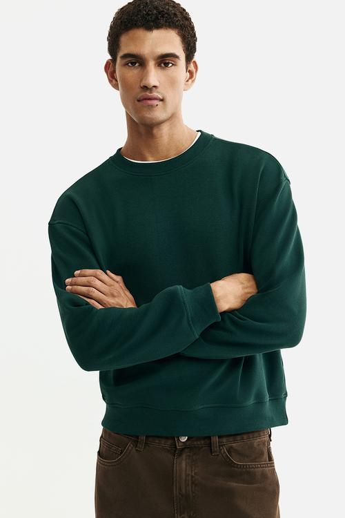Loose fit sweatshirt - green