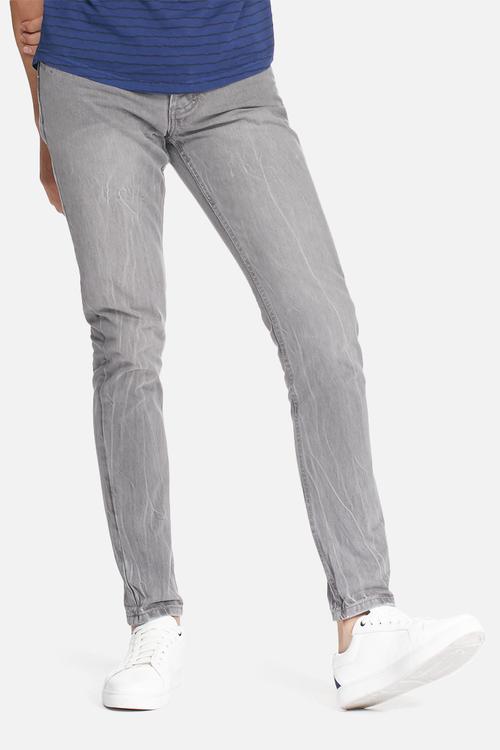 Stovepipe tapered jeans