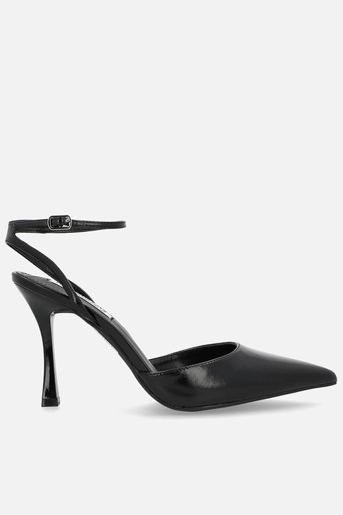 Natalia closed toe ankle strap - black