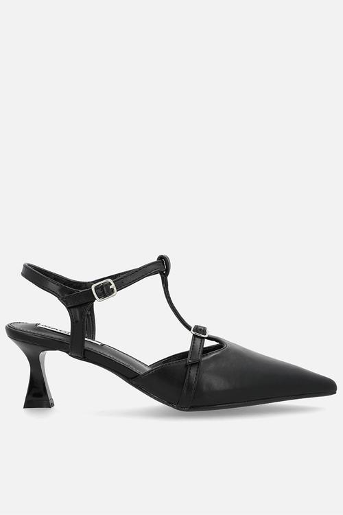 Nadia closed toe ankle strap - black