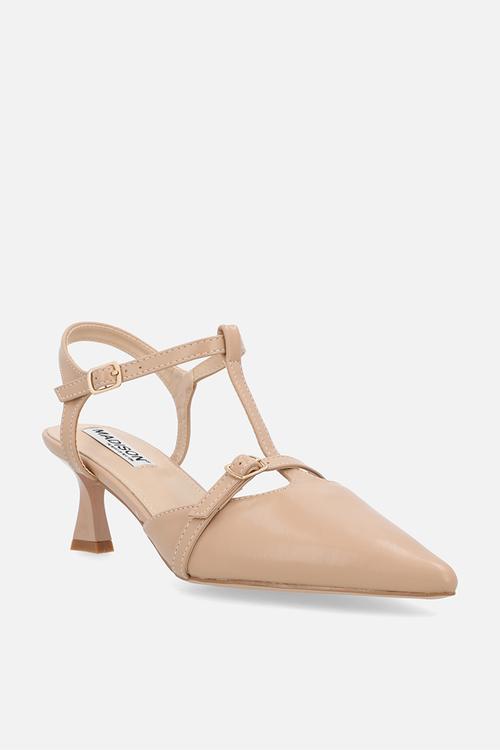 Nadia closed toe ankle strap - nude