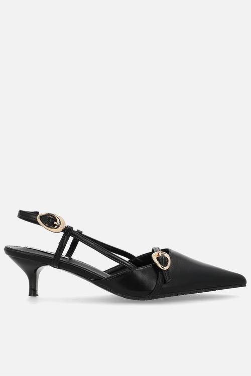 Nadine closed toe slingback - black
