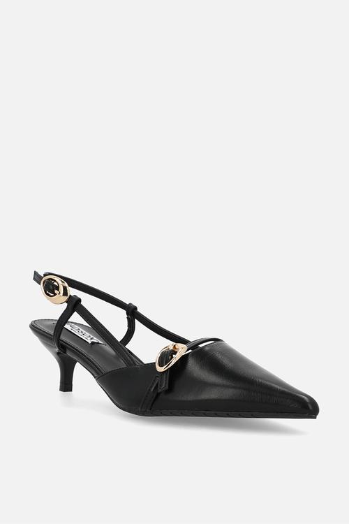 Nadine closed toe slingback - black