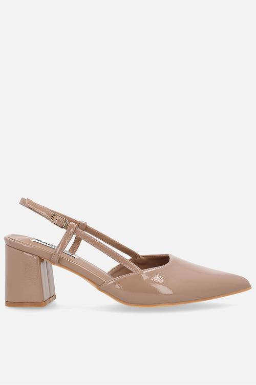 Nanny closed toe slingback - nude