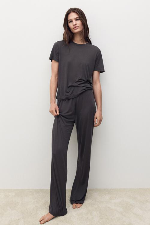 Pyjama t-shirt kas- grey