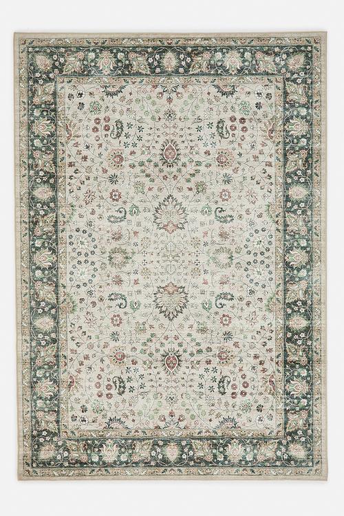 Cotton Printed Antique Rug Multi