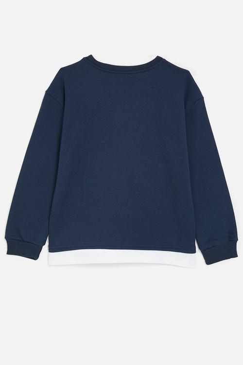 Dino graphic sweatshirt - navy blue