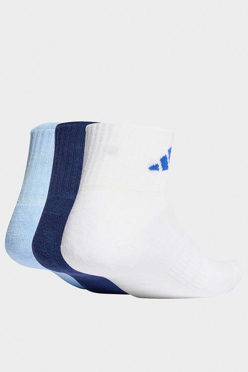 Cushioned Ess Ankle Socks 3 pairs - dark blue/white/glow blue