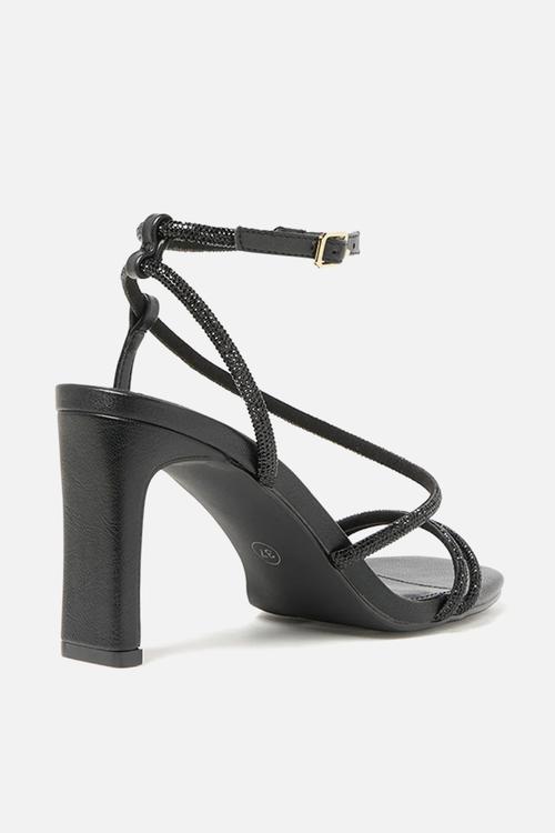 Mila diamante heel in black