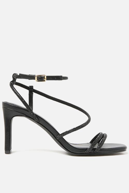 Mila diamante heel in black