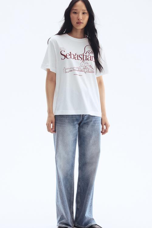 Printed t-shirt - white san sebastián 