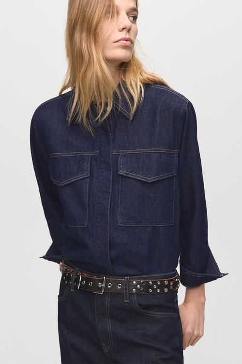 Shirt aylin - open blue