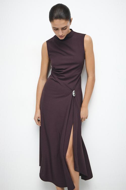 Dress elea - burgundy