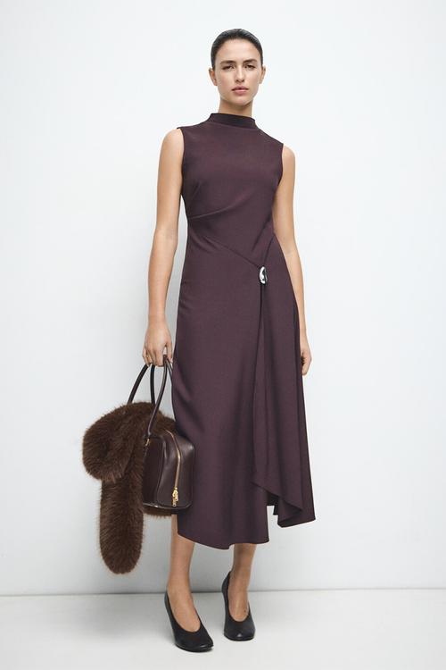 Dress elea - burgundy