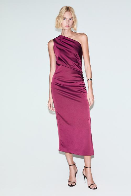 Dress safron - bright pink