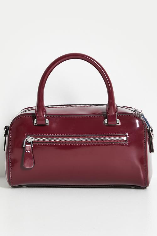 Arnela mini satchel bag - burgundy