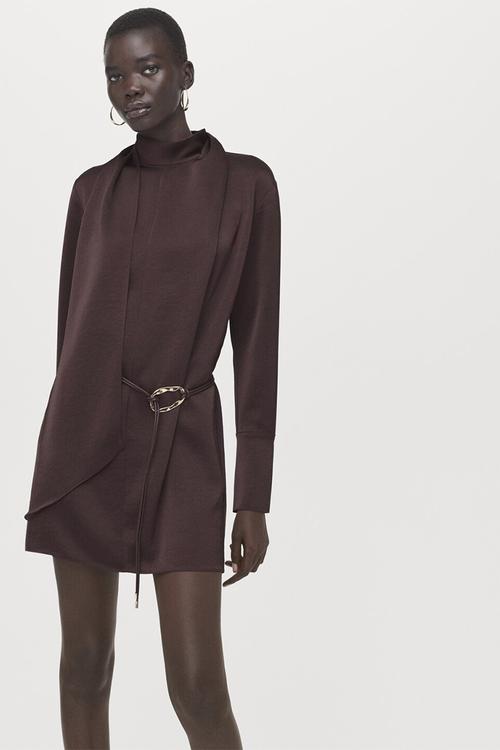 Dress nico - brown