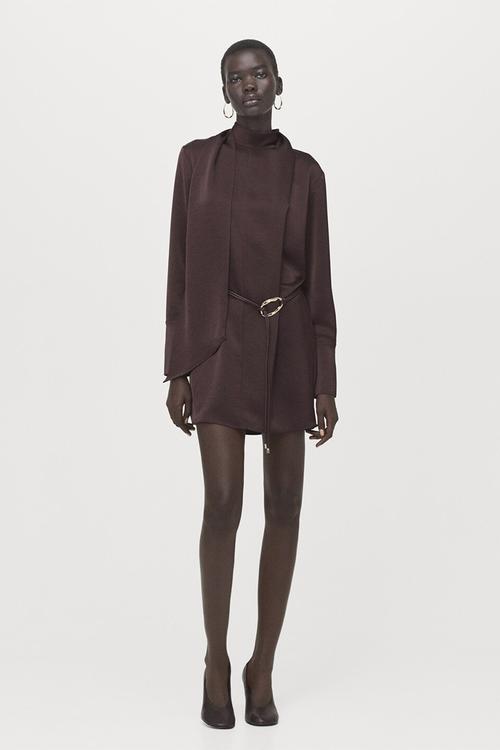 Dress nico - brown