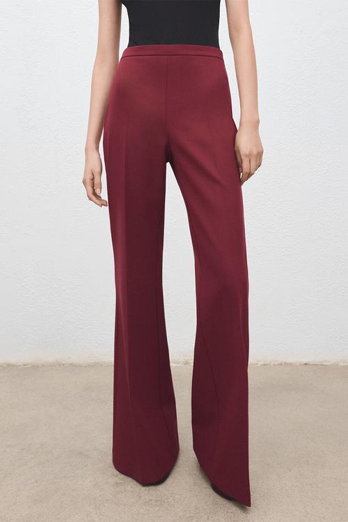 Trousers irese - dark red