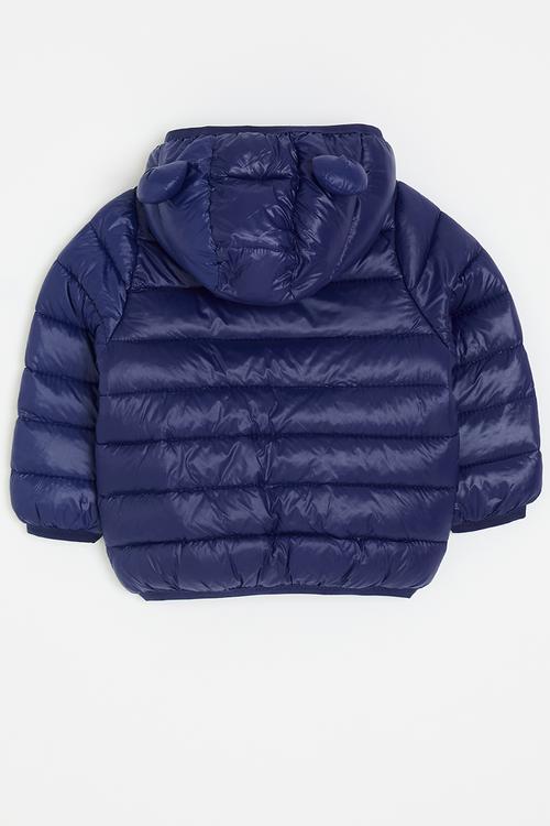 Puffer with bear ears - navy