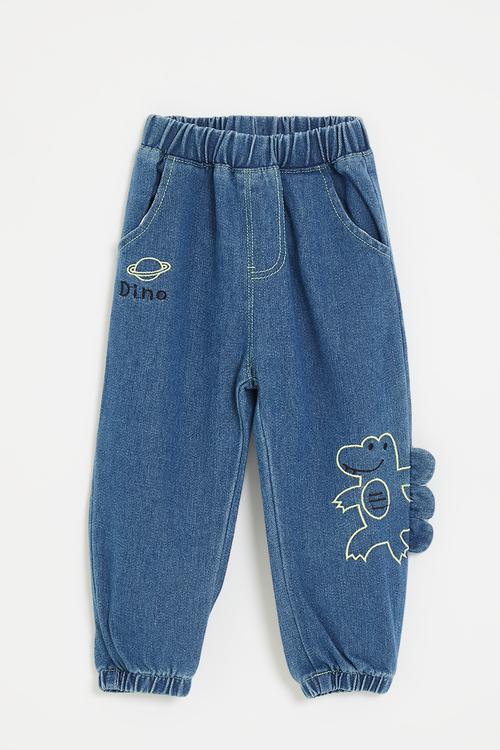 Jogger-style dino jeans - blue