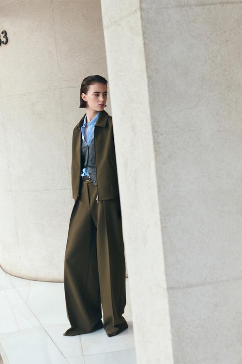 Jacket cintu - khaki