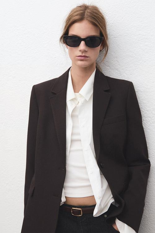 Blazer bergen - dark brown