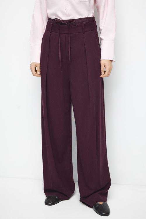 Trousers salitre - dark red